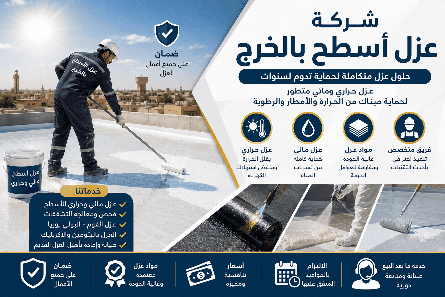 شركة عزل اسطح بالخرج